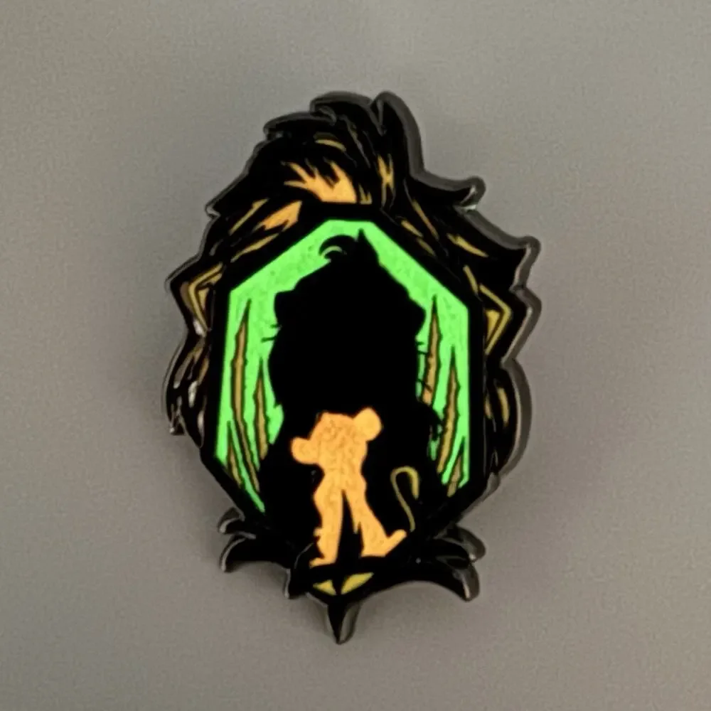 Loungefly Disney Villain Silhouette GITD Blind Pin- SIMBA & SCAR New Open Box